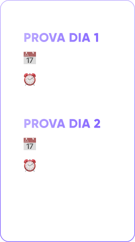 Datas do simuladão
